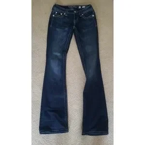 Jean Miss Me Boot Cut - Taille 26x32 - Bleu Moyen - Occasion Très Bon État